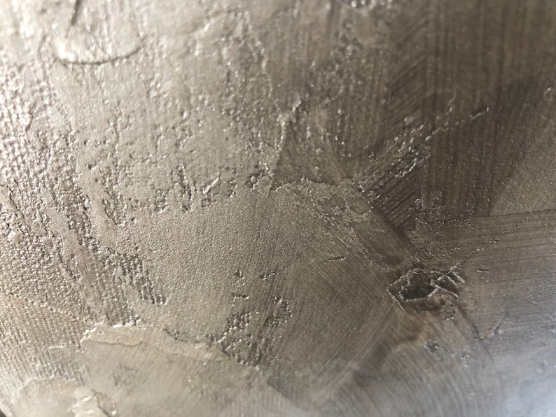 Silver Painting, Large Painting, Abstract Painting, Silver Leaf Art