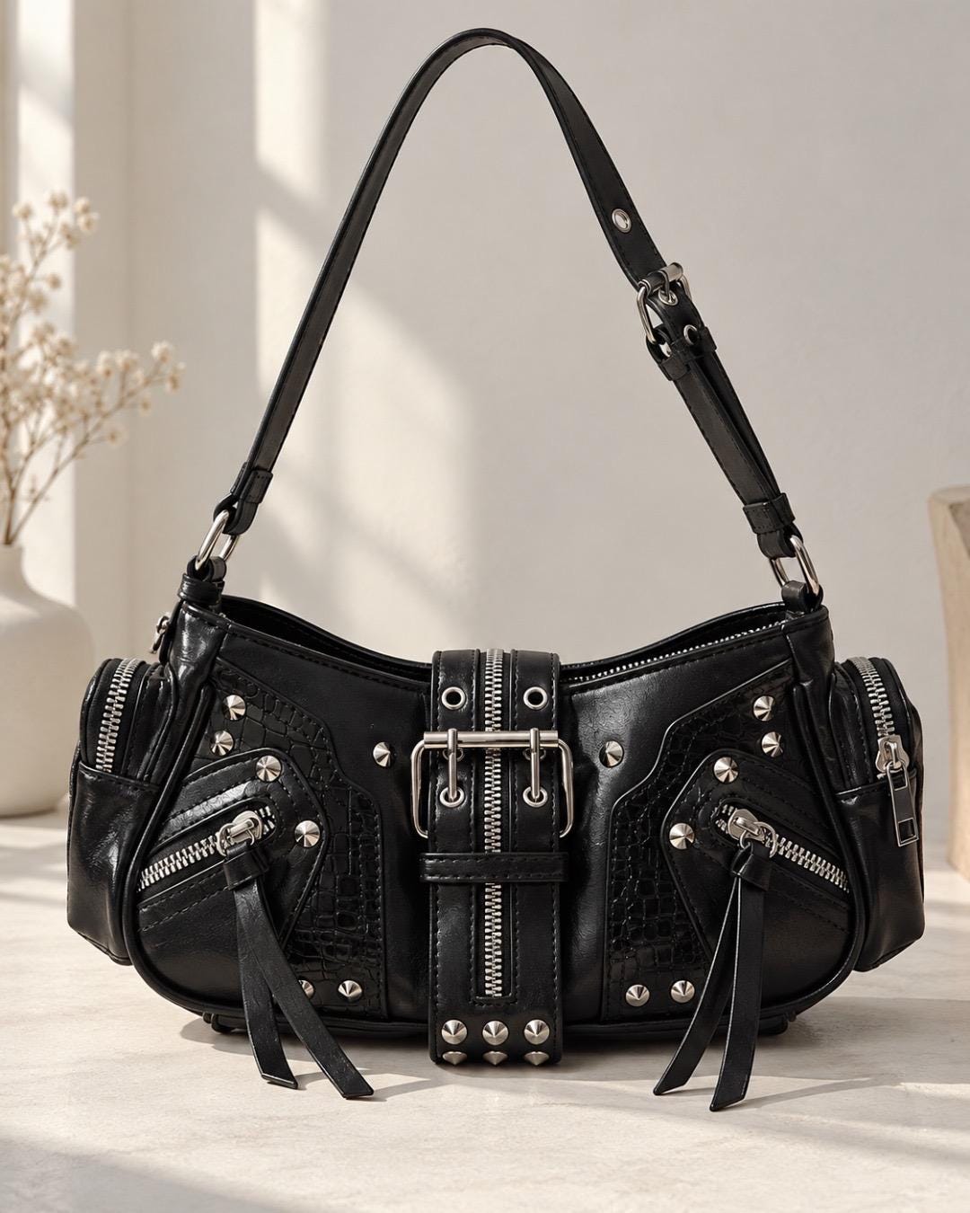 Dakota archive leather bag【y2k】studs Y2k Studs Bag - Etsy