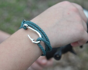 Fish Hook Bracelet, Fishers of Men Bracelet, Gifts for Him, Angler Bracelet, Fishing Bracelet, Bracelet for Men, Christian Gift, Fishermen
