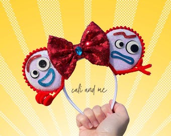 Forky Mickey Ears, Forky Minnie Mouse Ears, Forky Ears, Toy Story Forky Ears, Toy Story Ears, Forky Costume Headband, Toy Story Mouse Ears