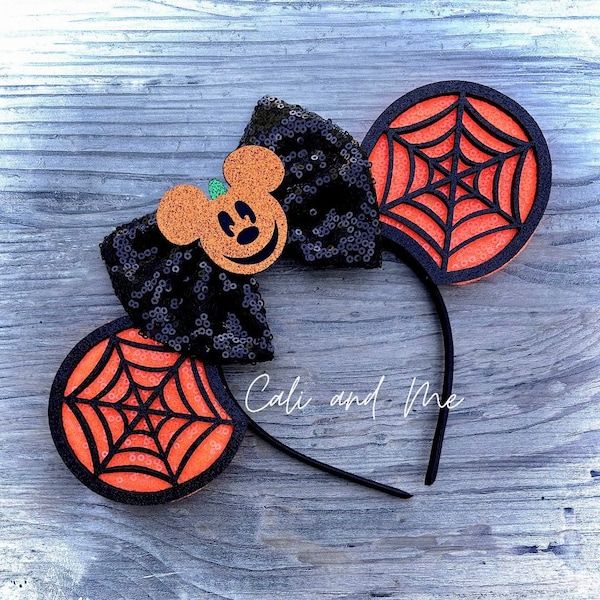 Pumpkin Ears, Halloween Mickey Ears, Halloween Minnie Ears, Disney Halloween Ears, Halloween Disney Ears, Halloween At Disney