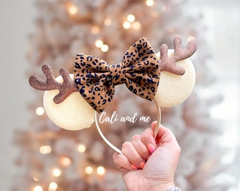 New Disney Mickey Ears Holiday Christmas Theme Animal Print This item is unavailable - Etsy main image 4