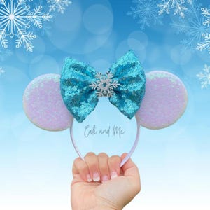 Frozen Ears, Princess Elsa Minnie Ears, Frozen 2 Elsa Minnie Ears, Frozen Minnie Ears, Minnie Mouse Ears, Frozen 2 Ears, Elsa Ears