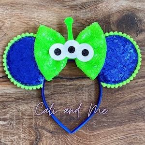 Orejas de alienígena de Toy Story, Orejas de Minnie de Toy Story con temática alienígena, Orejas de ratón de Toy Story con temática alienígena, Orejas de Mickey de Toy Story, Orejas de ratón de Toy Story con temática alienígena de Disney