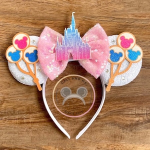 Castle Ears, Castle Mickey Ears, Castle Minnie Ears, Castle Mouse Ears, Castle Disney Ears, Mouse Ears Headband, Celebration Minnie Ears