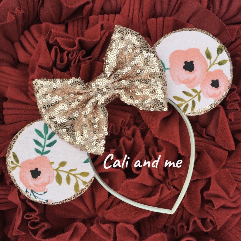 Flower and Garden Ears Flower and Garden Epcot Rose Gold and Etsy