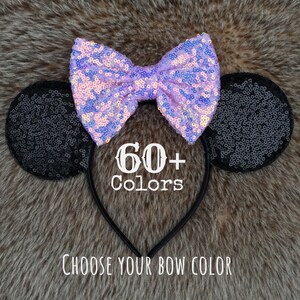 Sequin Mouse Ears Headband, Mickey Ears, Minnie Ears, Disney Ears, Disney Minnie Mouse Ears, Disney Mickey Ears, Mickey Mouse Ears