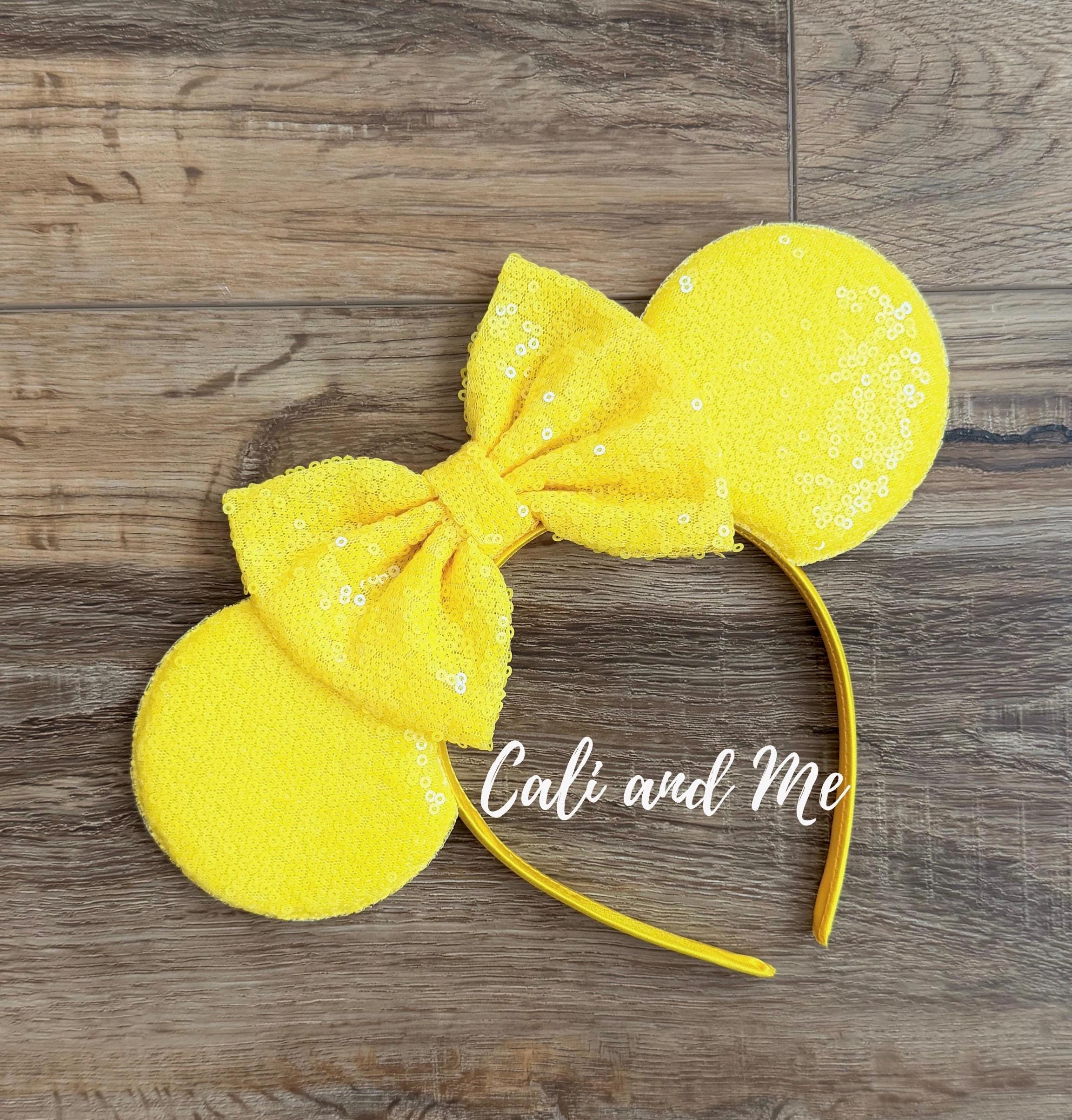 Orange Mickey Ears Headband Orange Sequin Mouse Ears for 