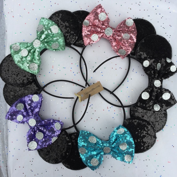 Polka Dot Minnie Ears, Polka Dot Mickey Ears, Disney Minnie  display picture 3