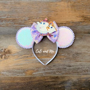 Mrs Potts and Chip Minnie Ears, Beauty and the Beast Mickey Ears, Mrs Potts Ears, Chip Mickey Ears, Belle Mickey Ears, Mrs Pott Mickey Ears Mrs Potts/Chip