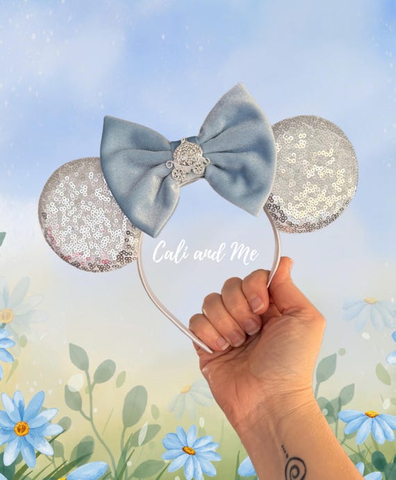 Disney Silver Sequin Cinderella Minnie Ear Headband Disney main image 3