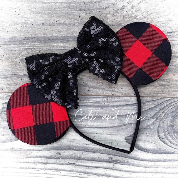 Buffalo Plaid Ears, Buffalo Mouse Ears, Buffalo Minnie Ears  display picture 3
