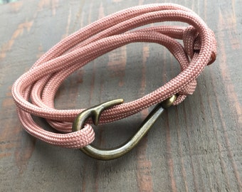 Fish Hook Bracelet, Paracord Hook Bracelet, Gifts for Men, Angler Bracelet, Fishing Bracelet, Gifts for Anglers, 550 Paracord