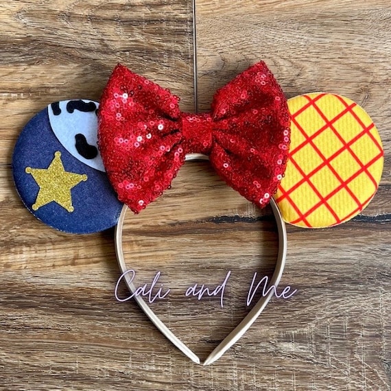 Woody Toy Story Ears, Toy Story Minnie Ears, Disney Minnie Mouse Ears, Woody Mickey Ears, Disney Toy Story, Woody Mouse Ears