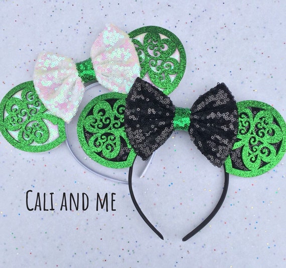 St. Patricks Day Disney, Green Minnie Ears,green Mickey Ears  display picture 3