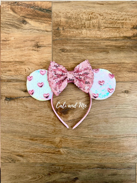 Valentines Mickey Ears Headband, Minnie Mouse Valentines  display picture 1