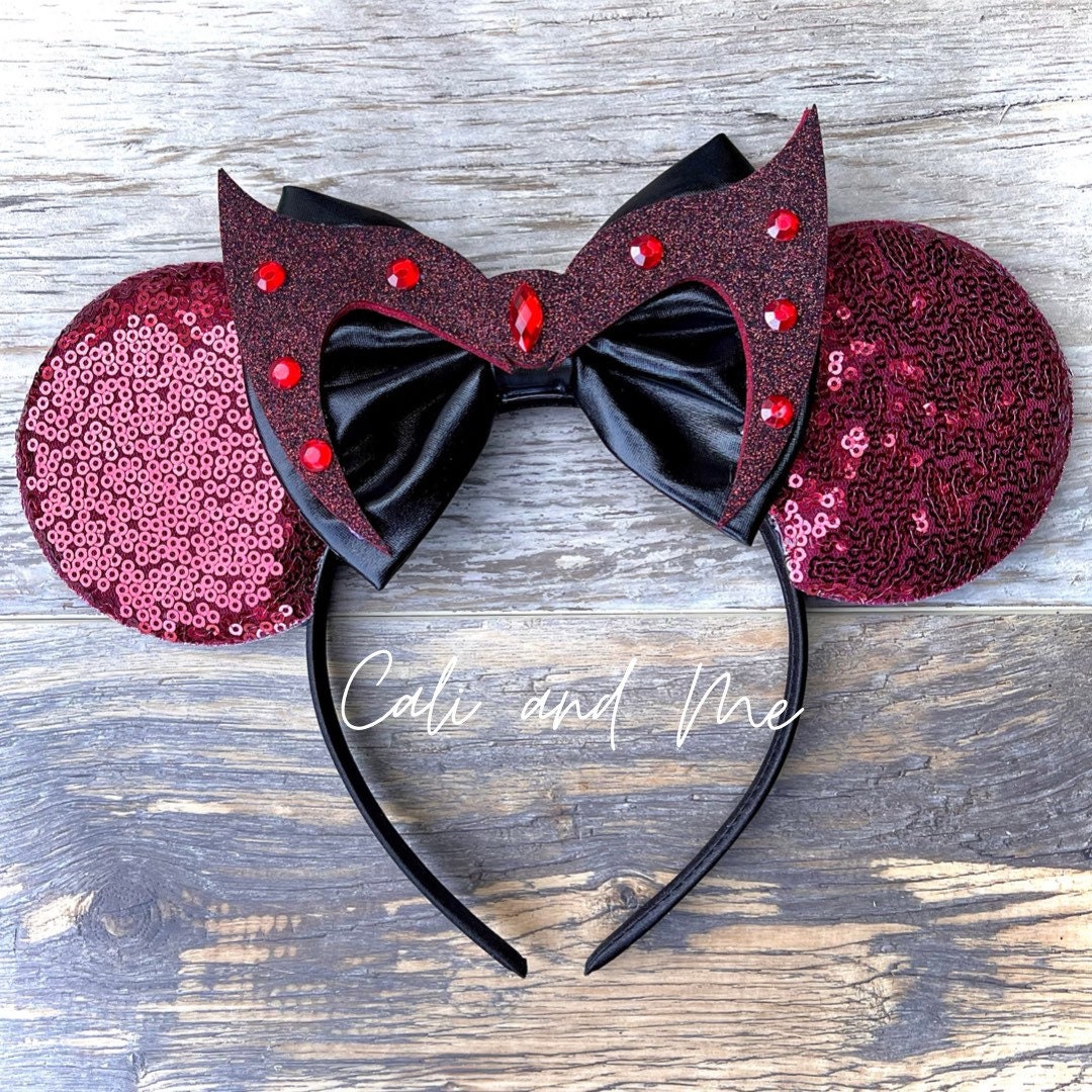 Scarlett Witch Ears, Wanda Vision Ears, Marvel Minnie Ears, Marvel Ears