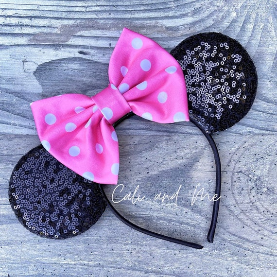 Polka Dot Minnie Ears, Minnie Mouse Ears, Pink Polka Dot  display picture 1