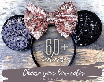 Mouse Ears, Mickey Ears, Minnie Ears, Disney Ears, Minnie Mouse Ears, Disney Mickey Ears, Mickey Mouse Ears, Sequin Minnie Ears, Adult Ears