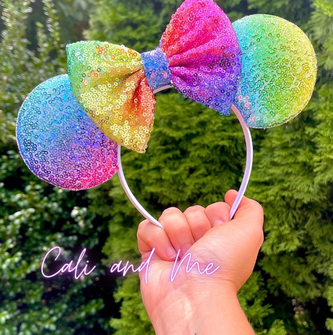Ombre Pastel Rainbow Mickey Ears, Pastel Rainbow Ears  display picture 3