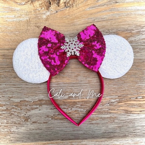 Frozen Inspired Ears, Princess Elsa Minnie Ears, Frozen 2 Elsa Minnie Ears, Frozen Minnie Ears, Minnie Mouse Ears, Frozen 2 Ears, Elsa Ears