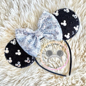 Rhinestone Mickey Ears, Minnie Ears, Mickey Ears, Jeweled Mickey Ears, Rhinestone Ears, Mouse Ears, Mouse Ears Headband, Mickey Mouse Ears