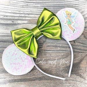 Tinkerbell Ears, Tinkerbell Minnie Ears, Mickey Mouse Ears, Mouse Ears, Tinkerbell Mickey Ears, Peter Pan Ears, Tinkerbell Fairy Minnie Ears