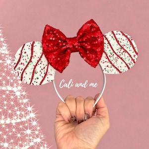 Christmas Tree Cake Mickey Ears, Christmas Mickey Ears, Christmas Tree Cake Minnie Ears, Christmas Mouse Ears, Minnie Ears, Disney Ears