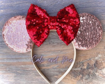 Minnie Ears, Rose Gold Mickey Ears, Adult Mickey Ears, Women  display picture 3