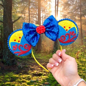 Snow White Mouse Ears, Snow White Mickey Ears, Snow White Ears, Princess Minnie Ears, Snow White Costume, Crown Minnie Ears, Disney Ears
