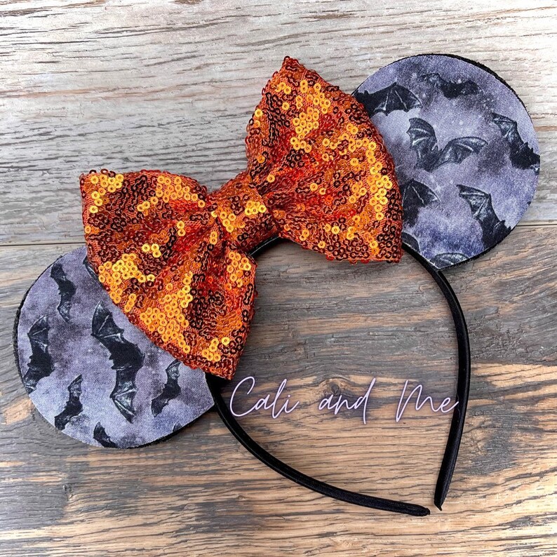 Halloween Bats Mouse Ears Halloween Bats Mickey Ears Etsy