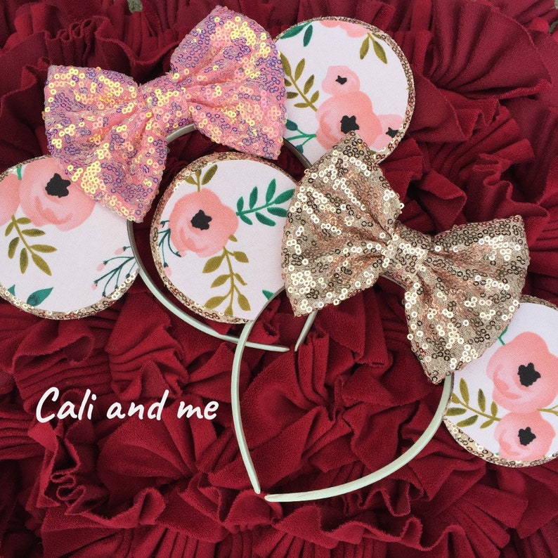 Flower and Garden Ears Flower and Garden Epcot Rose Gold and Etsy