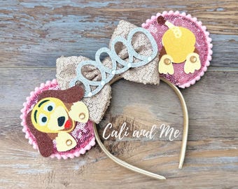 Pink Slinky Dog Inspired Toy Story Mickey Ears,  Slinky Dog Ears, Toy Story Mouse Ears, Toy Story Ears, Pink Slinky Dog Ears, Slinky Dog