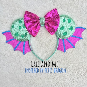 Petes Dragon Ears, Elliot Mouse Ears, Petes Dragon Mickey MOuse Ears, Petes Dragon Minnie Mouse Ears, Petes Dragon Costume, Pete&#39;s Dragon