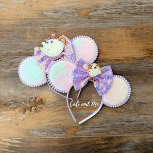 Mrs Potts and Chip Minnie Ears, Beauty and the Beast Mickey Ears, Mrs Potts Ears, Chip Mickey Ears, Belle Mickey Ears, Mrs Pott Mickey Ears image 3