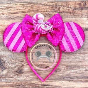 Cheshire Ears, Cheshire Mickey Ears, Cheshire Mouse Ears, Cheshire Minnie Ears, Alice in Wonderland Ears, Cheshire Cat Ears, Cheshire Cat