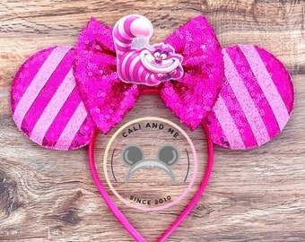 Cheshire Ears, Cheshire Mickey Ears, Cheshire Mouse Ears, Cheshire Minnie Ears, Alice in Wonderland Ears, Cheshire Cat Ears, Cheshire Cat