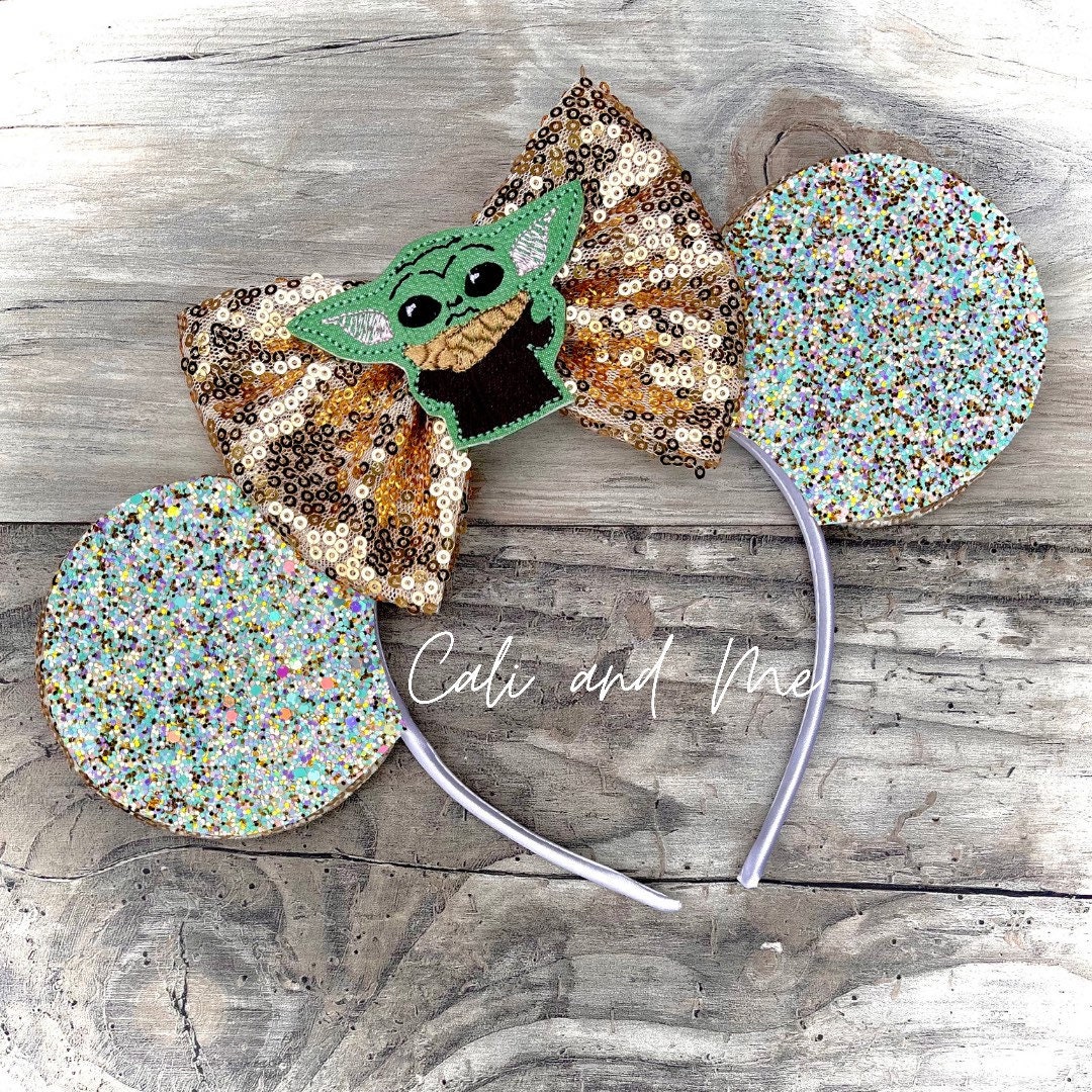 Mouse Ears, Baby Yoda Minnie Ears, Mandalorian Mickey Mouse Ears, Sta…