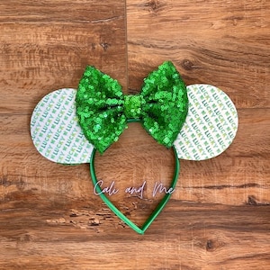St Patricks Day Ears, St Pattys Day Minnie Ears,  St Patricks Day Mouse Ears, St. Patricks Day Mickey Ears, Shamrock Ears, Adult Minnie Ears