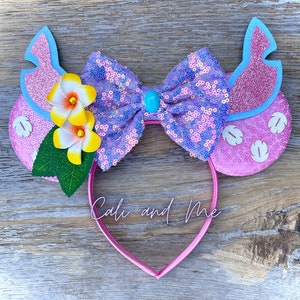 Pink Lilo and Stitch Ears, Lilo and Stitch Mickey Ears, Lilo Minnie Ears, Pink Lilo and Stitch Minnie Ears, Lilo and Stitch, Pink Lilo Ears