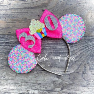 Birthday Mouse Ears, Birthday Disney Ears, Birthday Mickey Ears, Birthday Minnie Mouse Ears, Birthday Minnie Ears, Disney Birthday