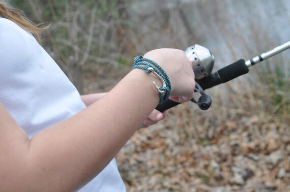 Fish Hook Bracelet Paracord Hook Bracelet Gifts for Men Angler
