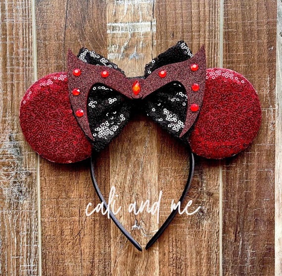 Scarlett Witch Ears, Wanda Vision Ears, Marvel Minnie Ears  display picture 3