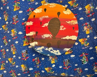 Peinture de montgolfières