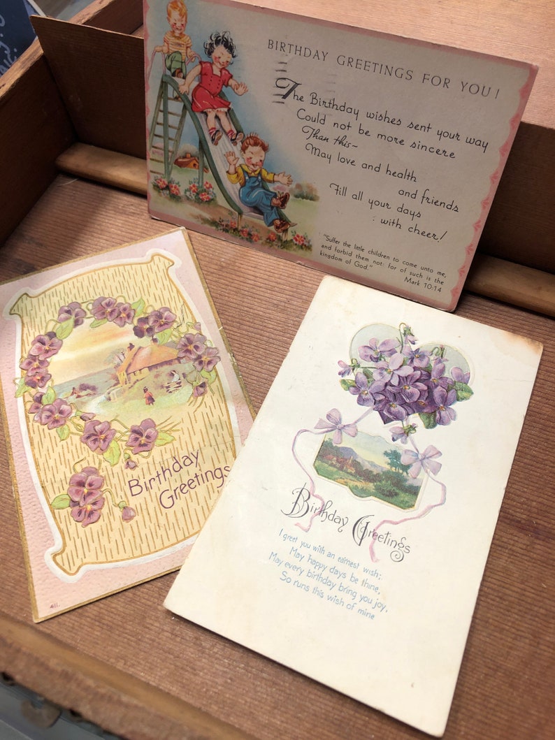 Vintage Birthday Cards