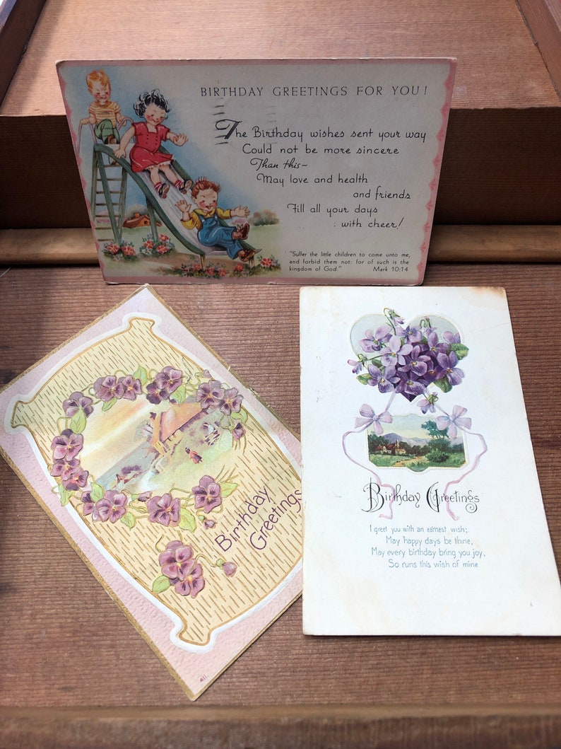 Vintage Birthday Cards