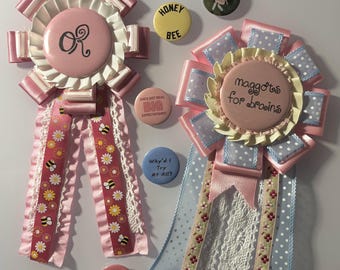 Olivia Rodrigo Unraveled Tour Concert Prize Ribbon Pins Buttons Rosette Badge