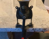 SPONG Coffee Mill Grinder England 1 Cast Iron Vintage Collector 1950s Counter Wall Mount