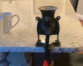 SPONG Coffee Mill Grinder England 1 Cast Iron Vintage Collector 1950s Counter Wall Mount
