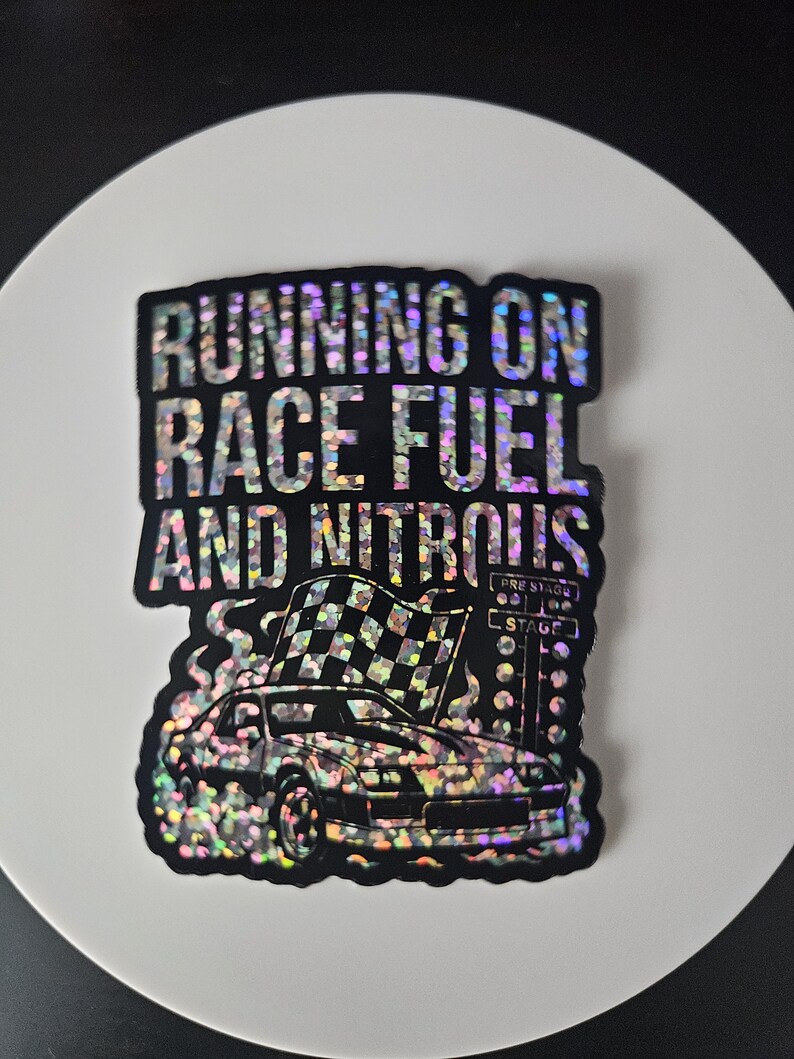 3 PACK Drag Racing Tree Glitter Decal – Race-ready Sparkle for Any ...